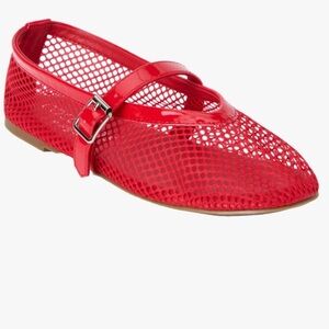 Coconuts by Matisse Red Mesh Ballet Flats